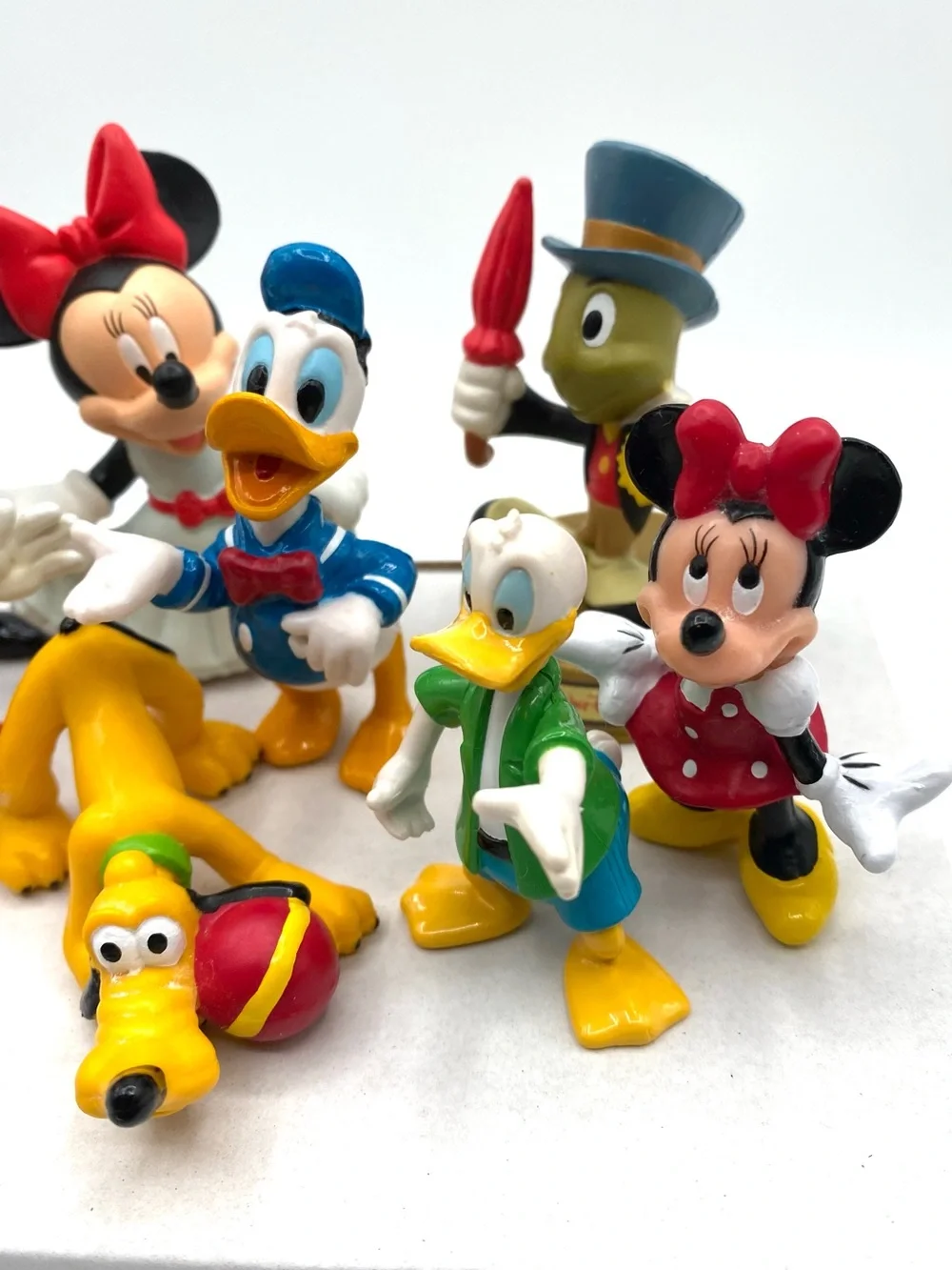 Disney World Minnie Pluto Goofy Donald Lot of 9 Figures PVC